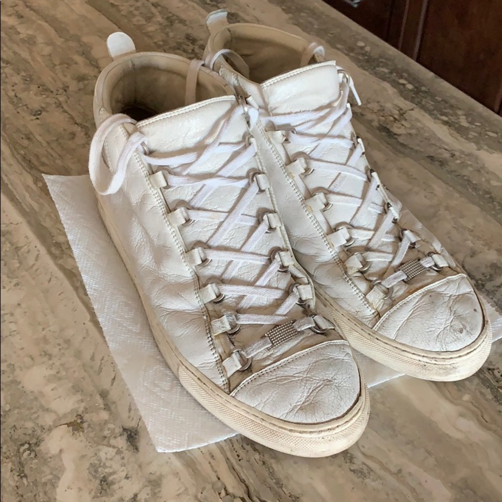 Balenciaga Arena High White Sneakers